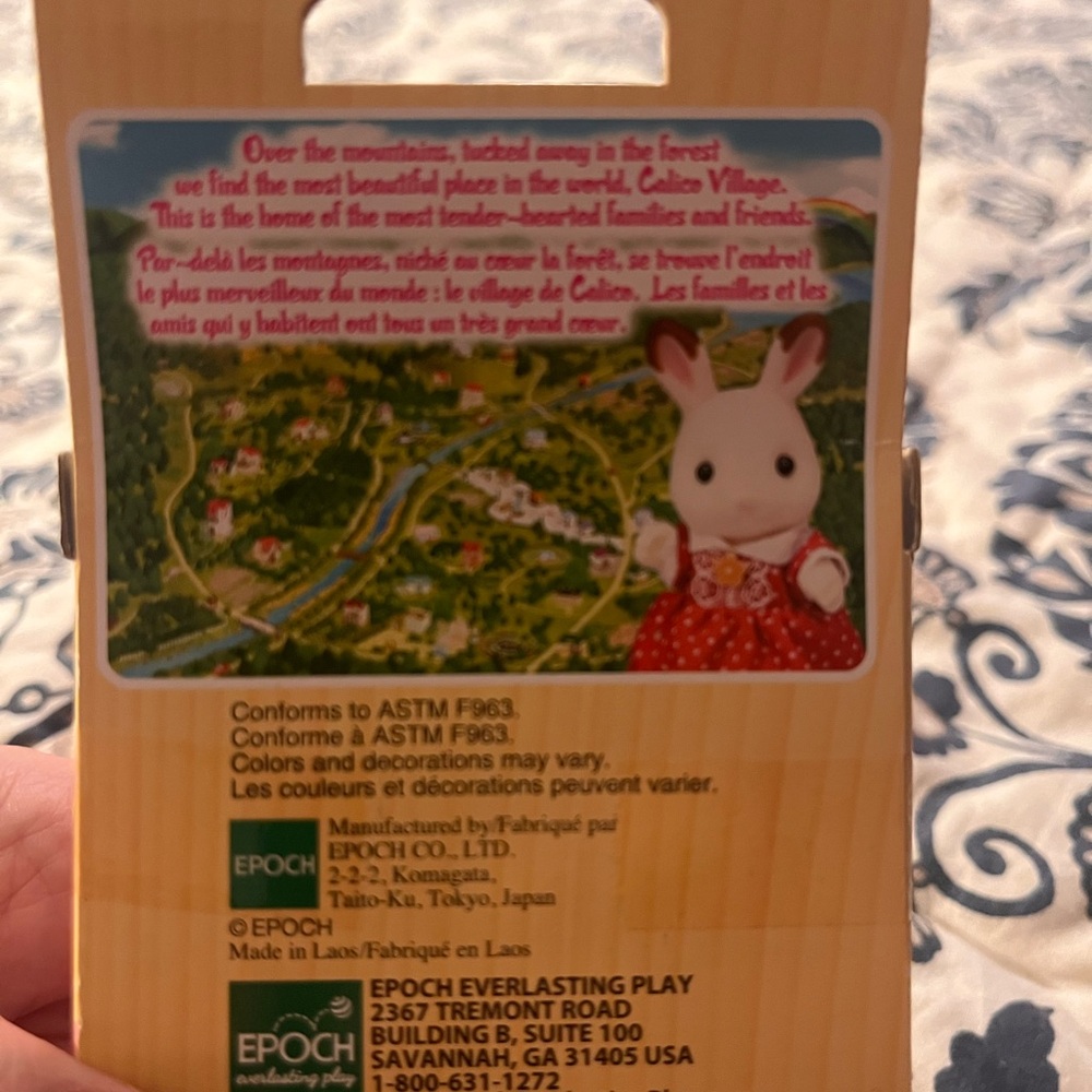 Calico Critters Chocolate Rabbit Baby Figure - Picture 3 of 5